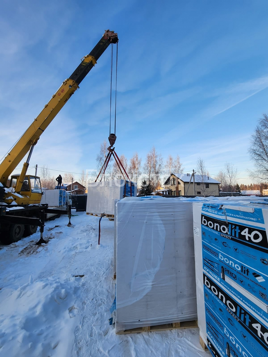 Газобетонные блоки Бонолит D500 600х250х300 стеновые